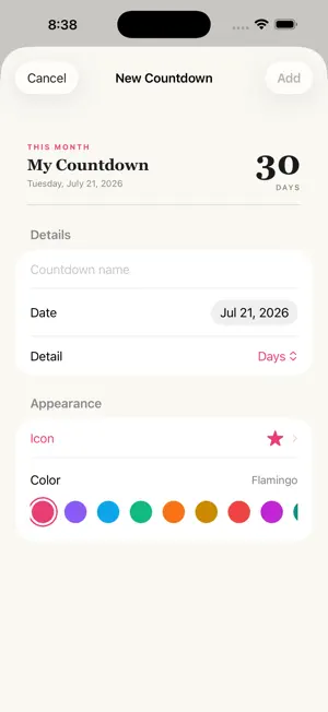 Cute Countdown screenshot 4