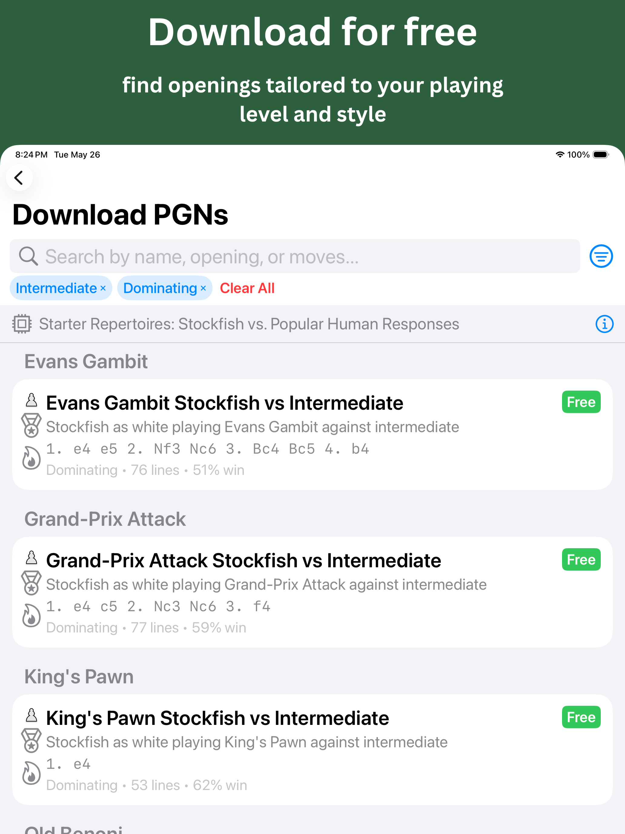 PGN Trainer: Chess Openings screenshot 11