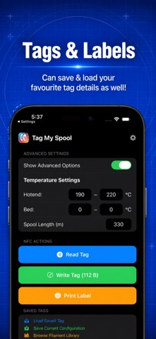 Tag My Spool – NFC Filament のスクリーンショット