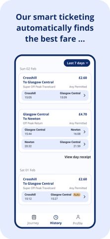 ScotRail Tap and Pay iPhone screenshot 3