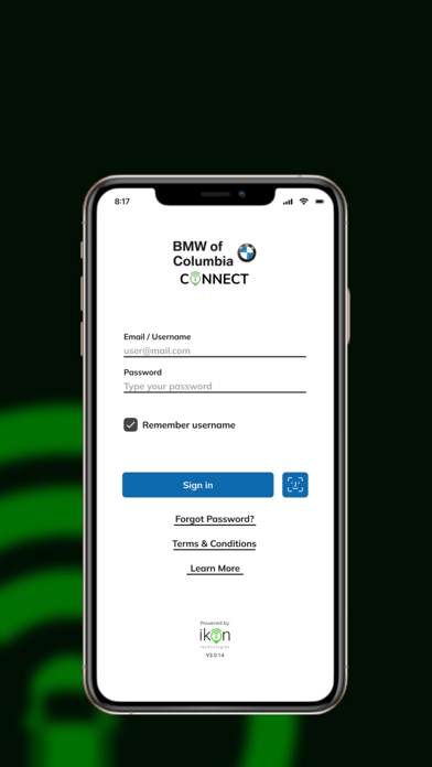 BMW Columbia Connect Screenshot