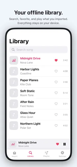 Importone Offline Music Import screenshot 4
