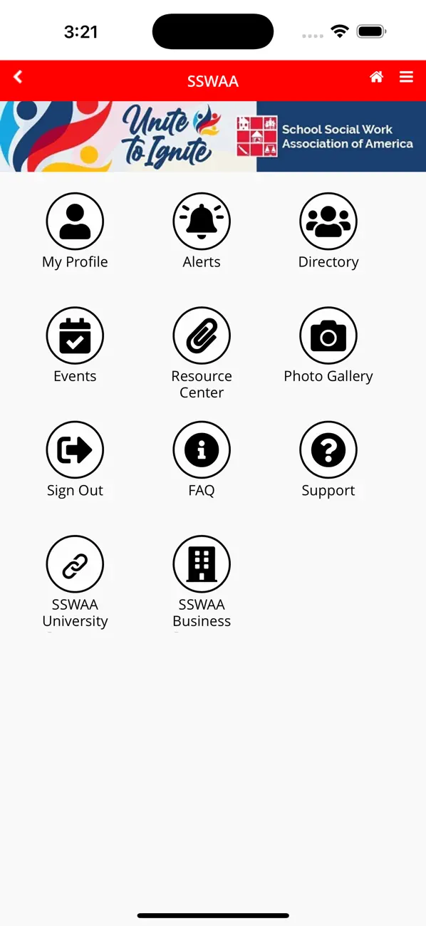 Screenshot #1 pour SSWAA Member & Conference App