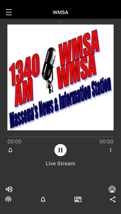 WMSA Radio Screenshot