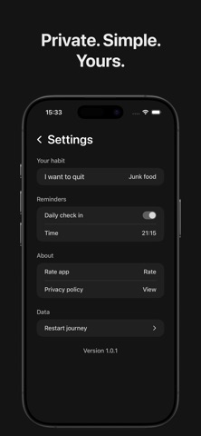 Slate: Quit Any Bad Habit iPhone screenshot