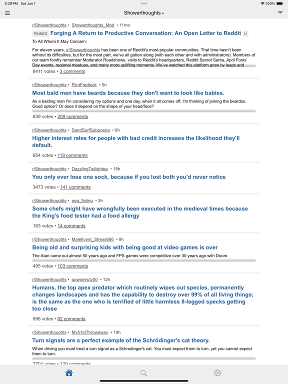 rdx for Reddit iPad screenshot 1 - News app