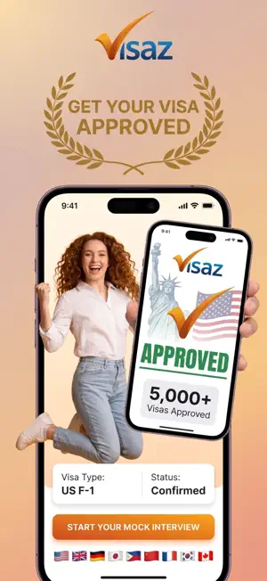 Mock Visa Interview: Visaz AI screenshot 1