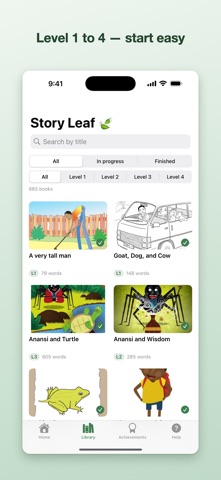 Story Leaf - English Readers iPhone screenshot