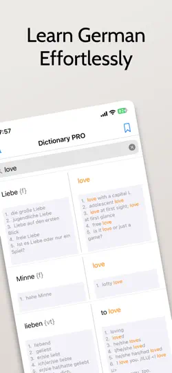 Captura de pantalla de German English Dictionary + en iPhone 2