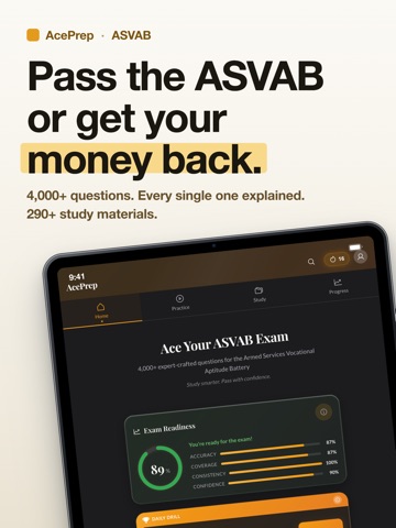 ASVAB Exam Prep & Practice iPad screenshot