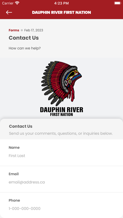 Dauphin River First Nation Screenshot