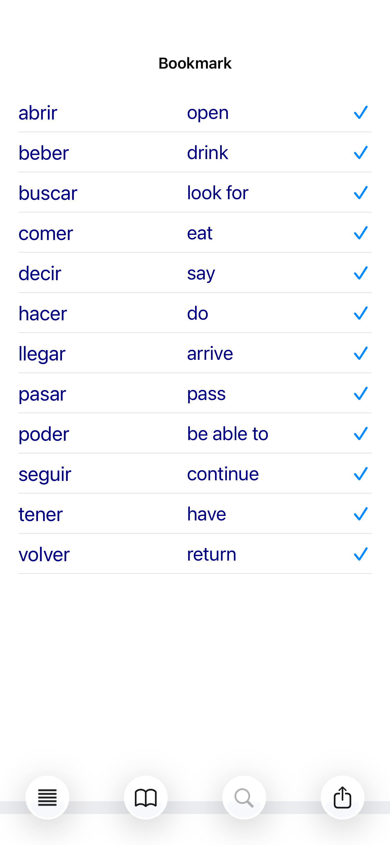 Spanish Verbs Lite