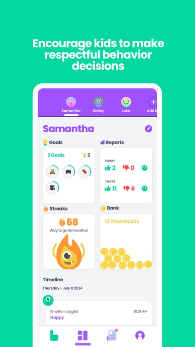 Thumsters: Chore Chart App Screenshot