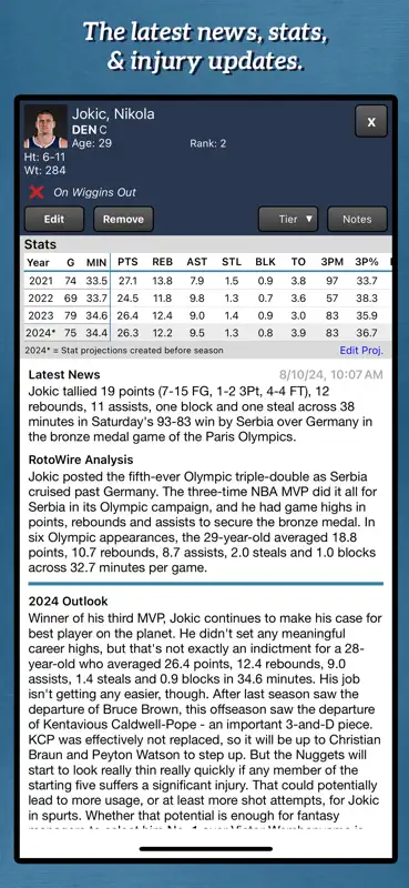 Fantasy Basketball Draft '26 screenshot 4 of 5