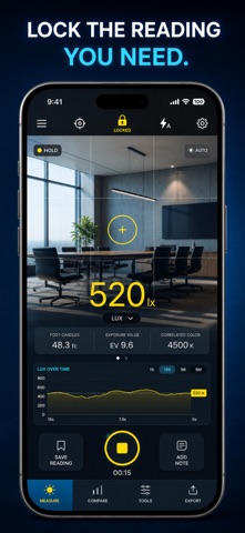 Lux Meter: Light Measurement iPhone screenshot