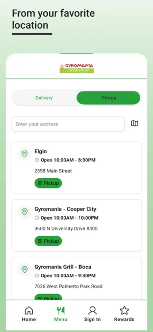 Gyromania Grill App screenshot 2