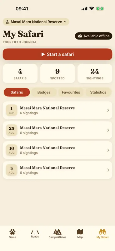 Masai Mara Safari: Map & Guide screenshot 8 of 10