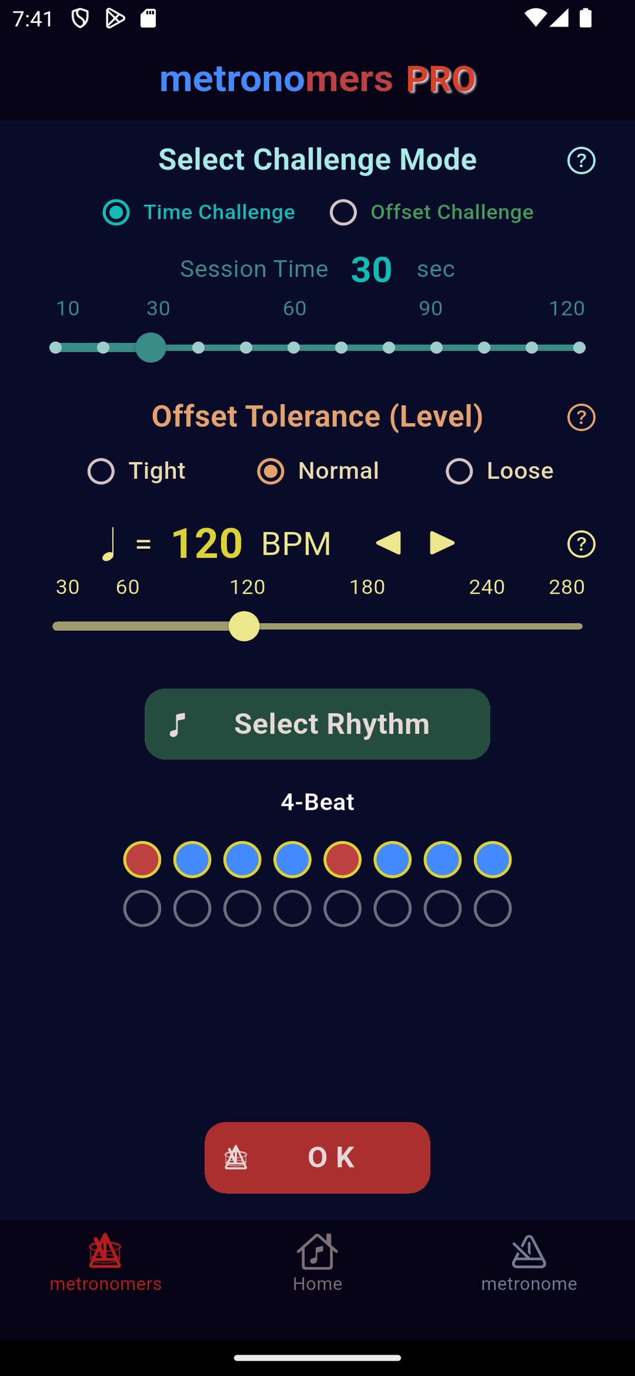 Screenshot 3 of metronomers Rhythm Trainer
