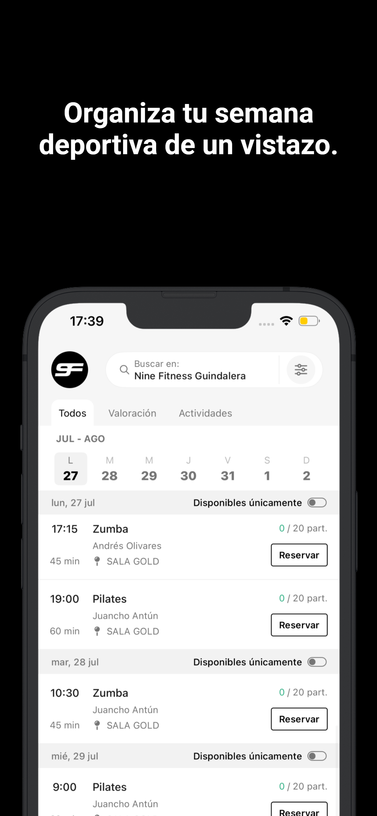 NineFitness Guindalera screenshot 3