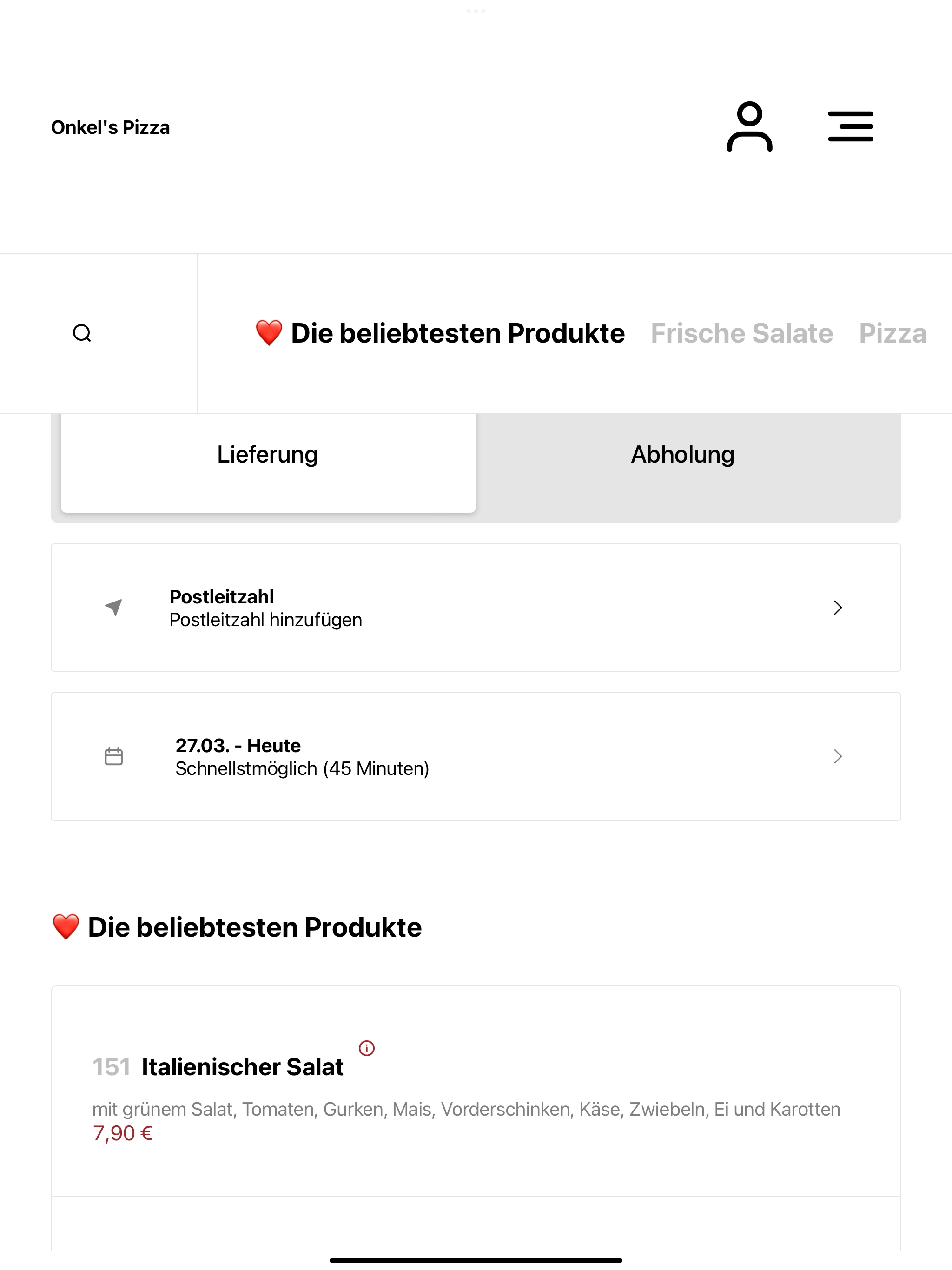 Onkel's Pizza