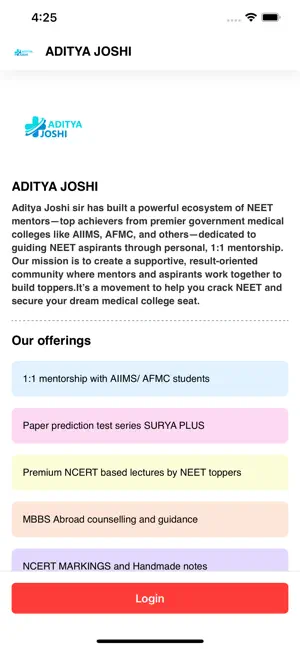 ADITYA JOSHI screenshot 1