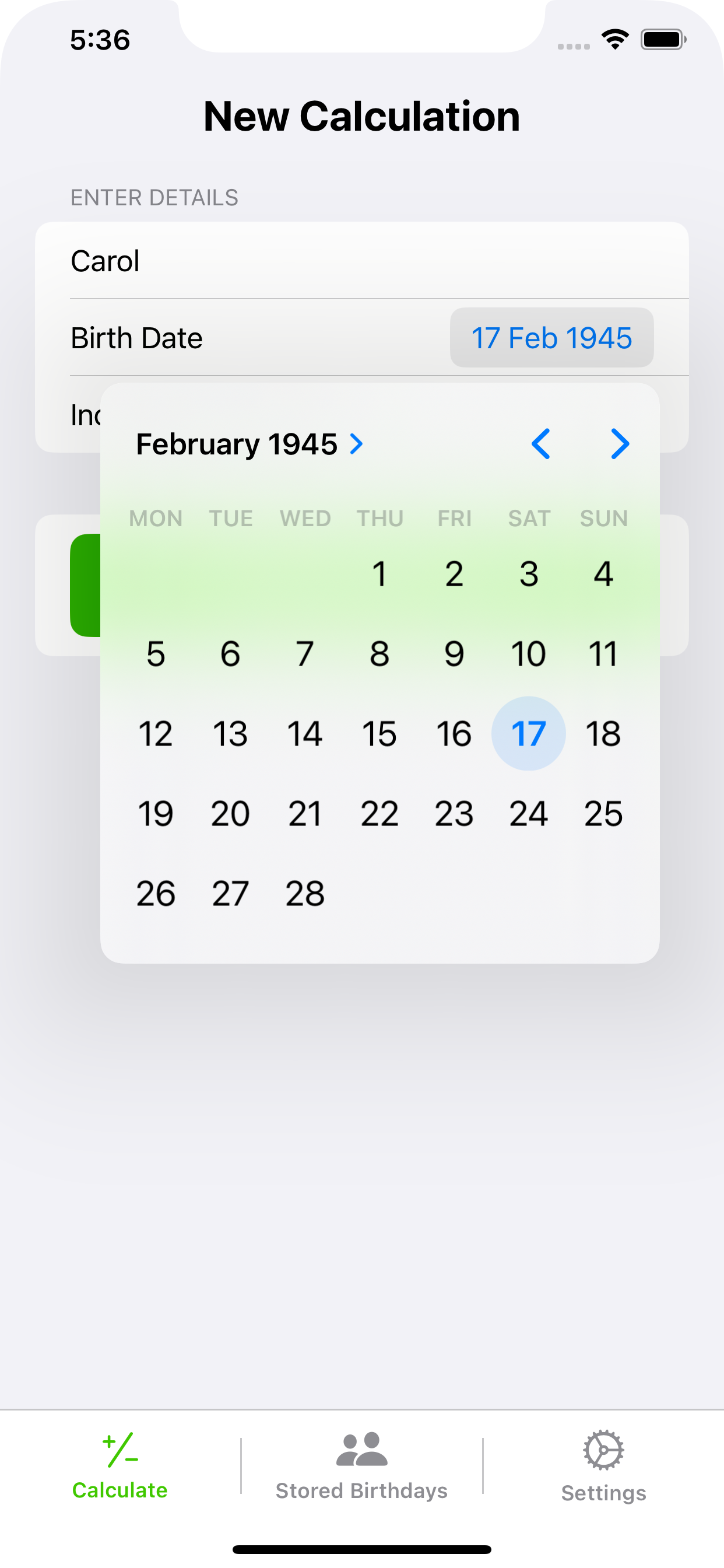 Age Calculator & Storer