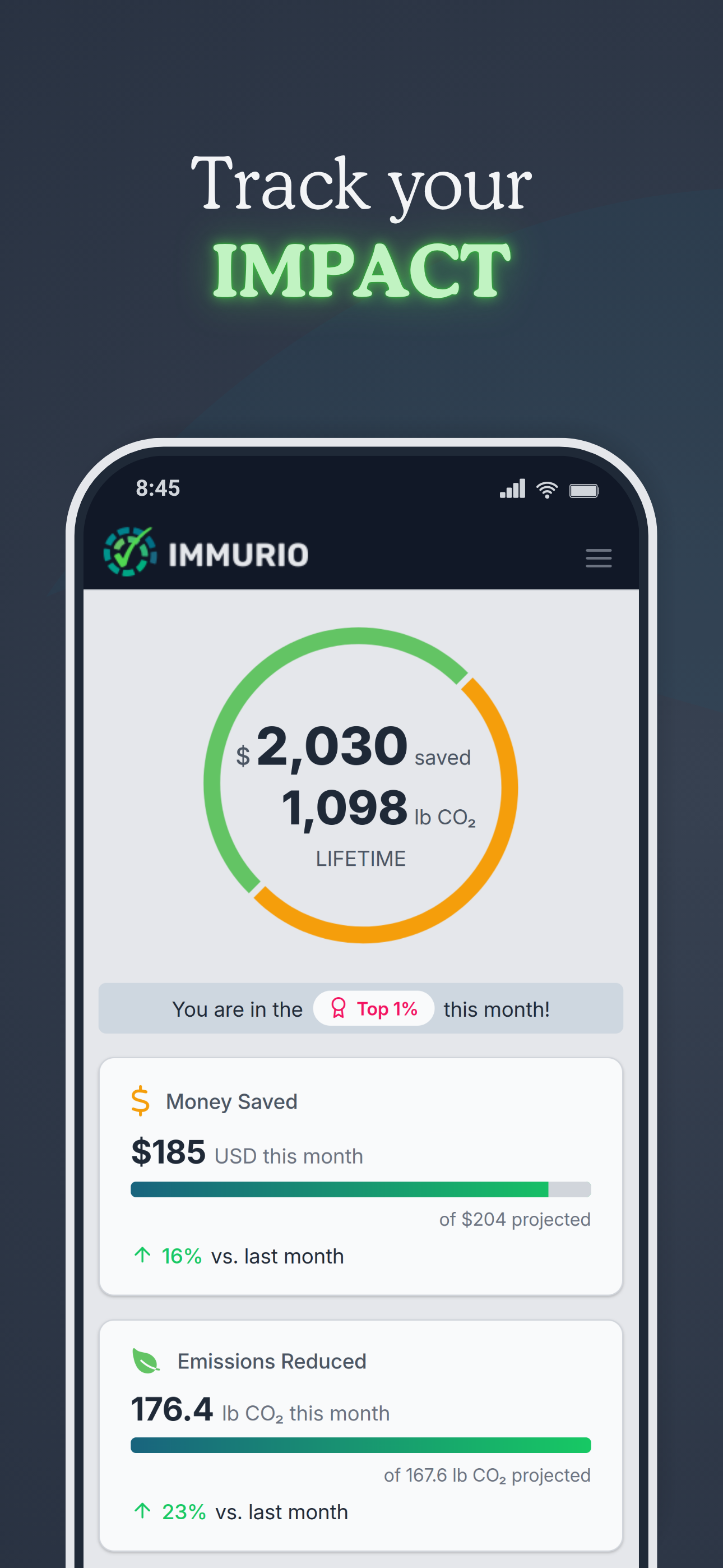 Immurio - Eco Habit Tracker