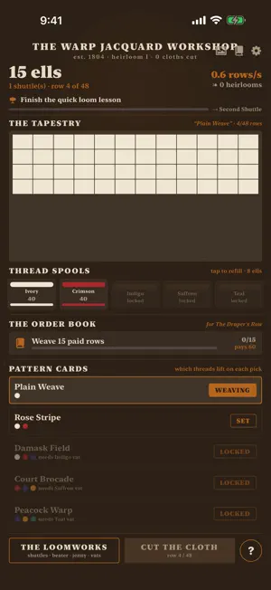Warp Jacquard Loom screenshot 2
