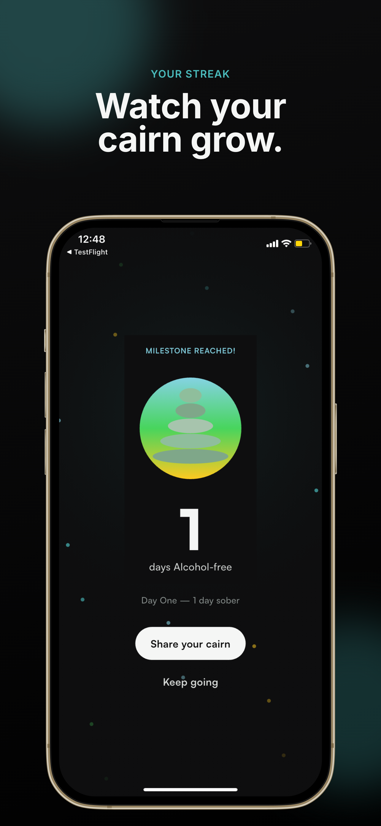 Cairn: Sober Streak Tracker screenshot 2