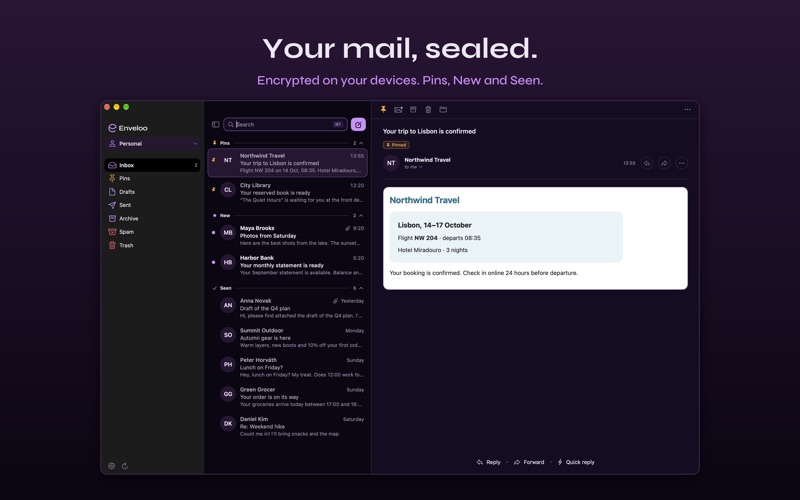 Enveloo screenshot 1