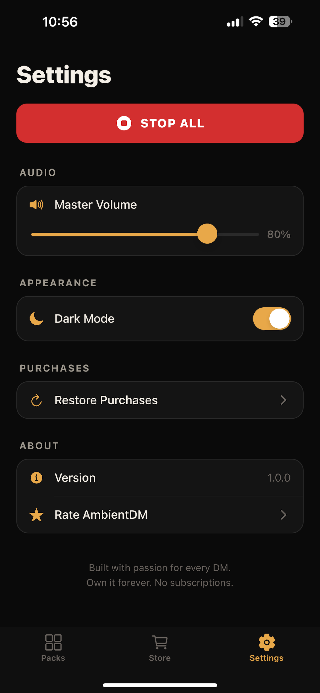 AmbientDM - Soundboard for DMs