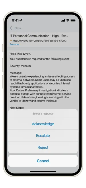xMatters screenshot 2