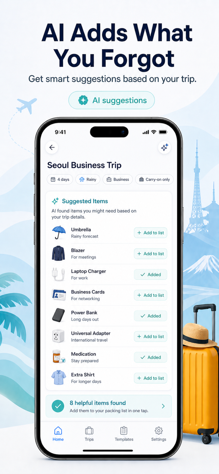 Packing List TripPack AI screenshot 3