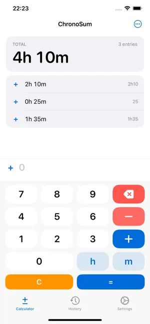 ChronoSum: Time Calculator screenshot 2