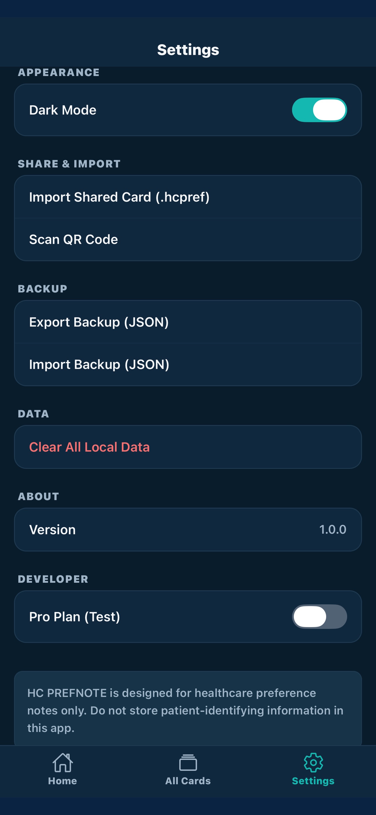 Screenshot 7 of HC PrefNote