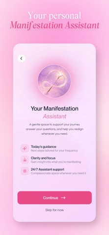 Your Manifesting Bestie App screenshot