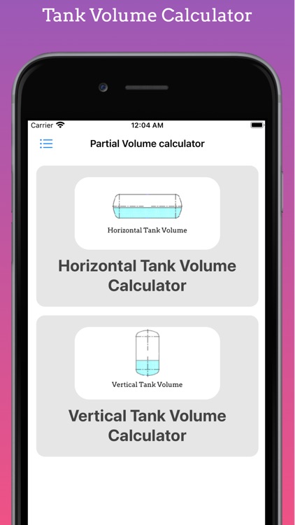 Tank Partial Volume Calculator