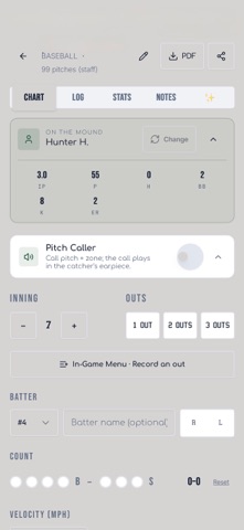 PitchZone Tracking Screenshot 9 of 10