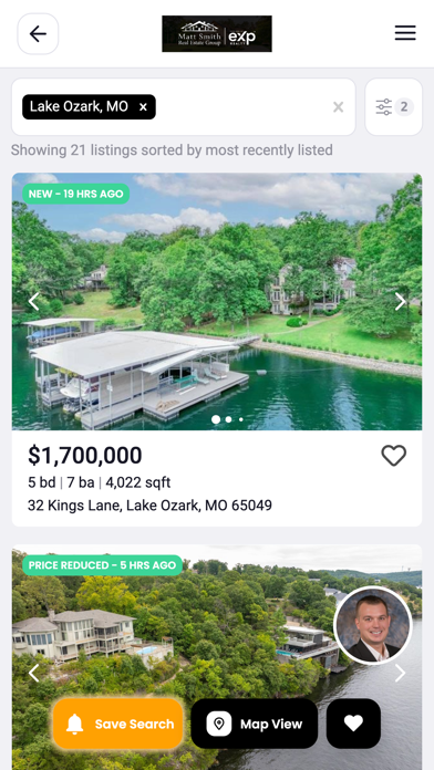 Matt Smith Real Estate Group Screenshot