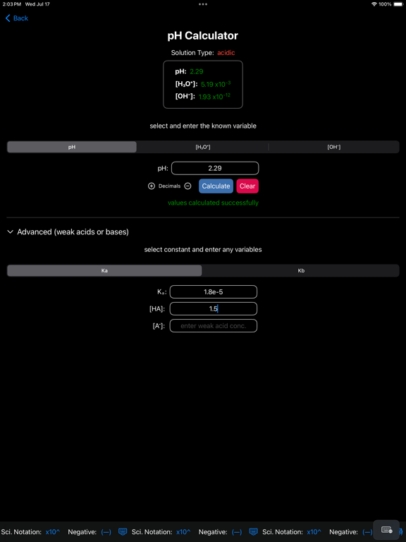 Screenshot #5 pour DrPhos' pH Calculator