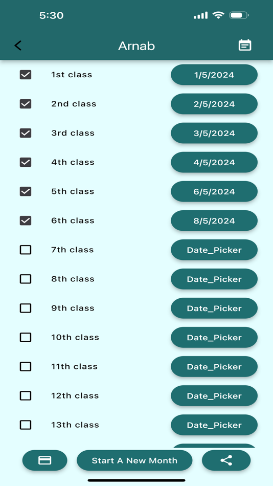 #8. Tuition Tracker - ClassLog App (iOS) 来自: Avishek Das