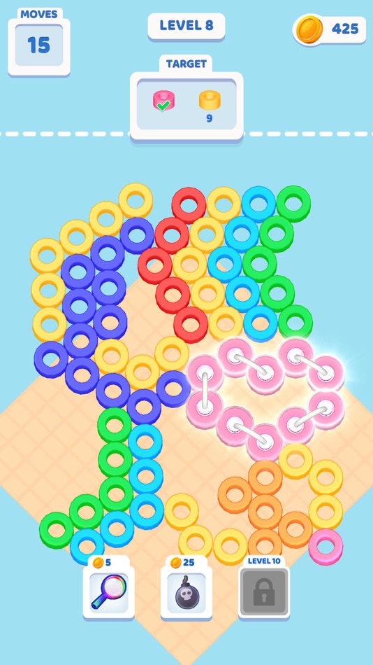 #5. Thread The Beads (iOS) 由: Bugbomb