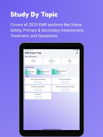 EMR Exam Prep 2025 iPad screenshot