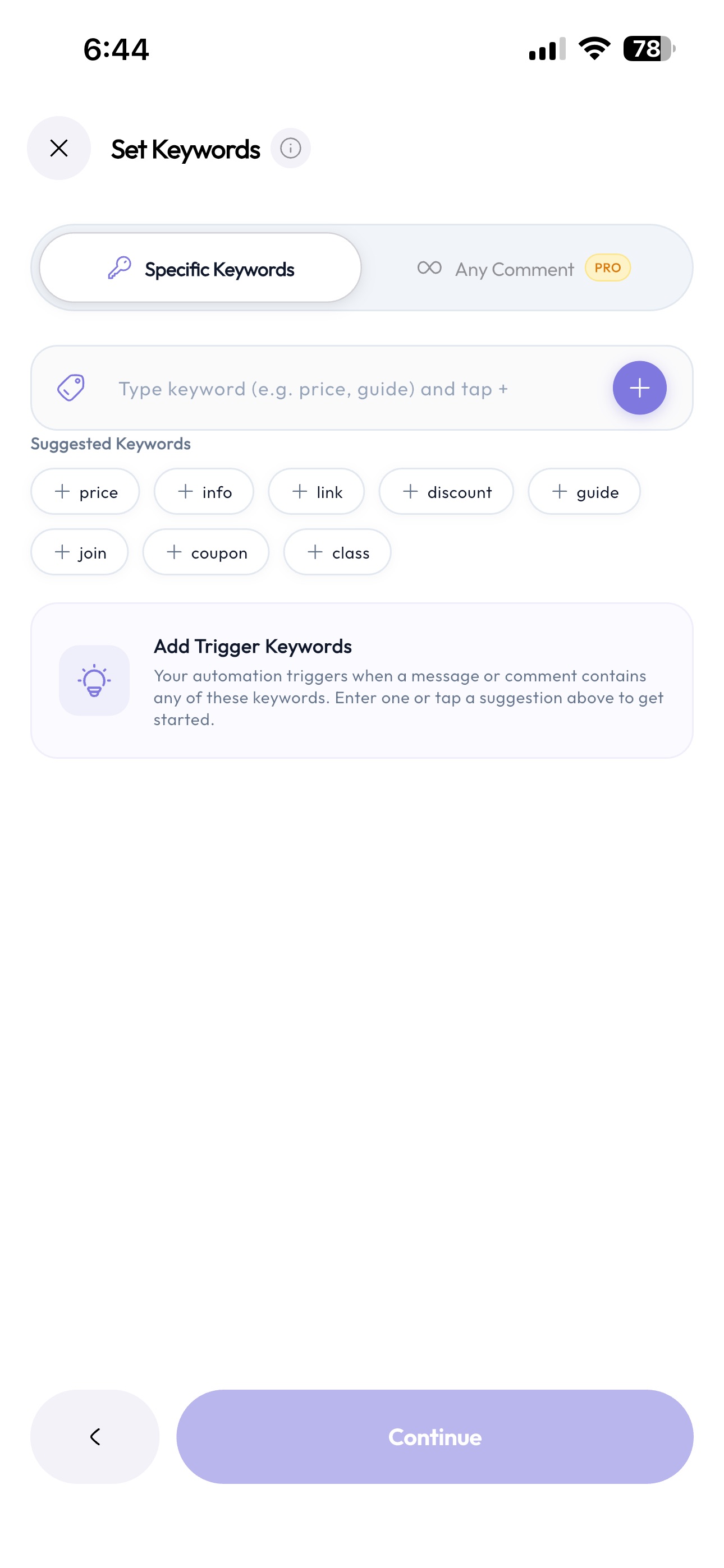 Screenshot 6 of AfterComment: DM Automation