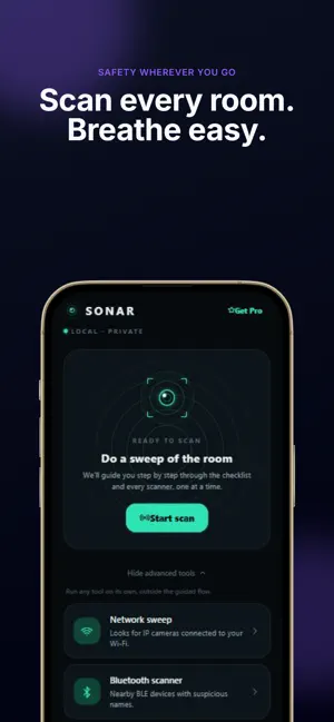 Sonar: Hidden Camera Detector screenshot 1