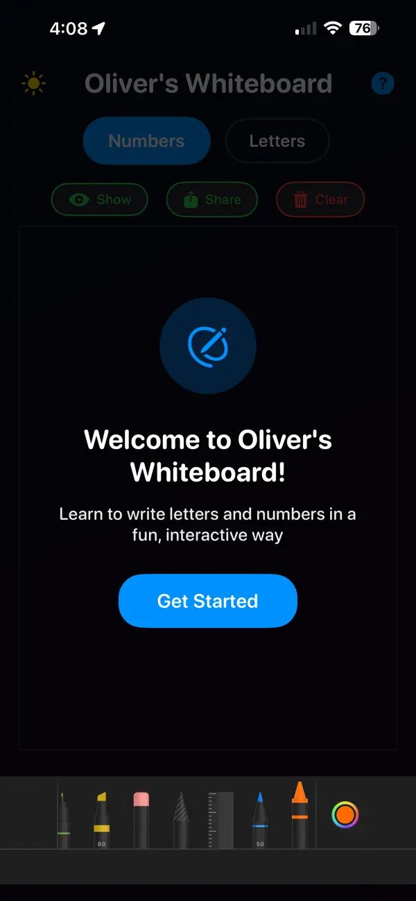 Screenshot #1 pour Oliver's Whiteboard
