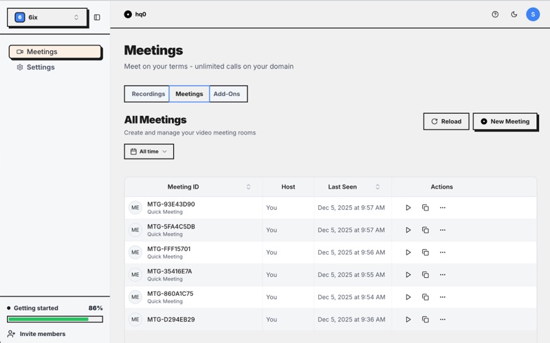 hq0 - Instant Meetings screenshot