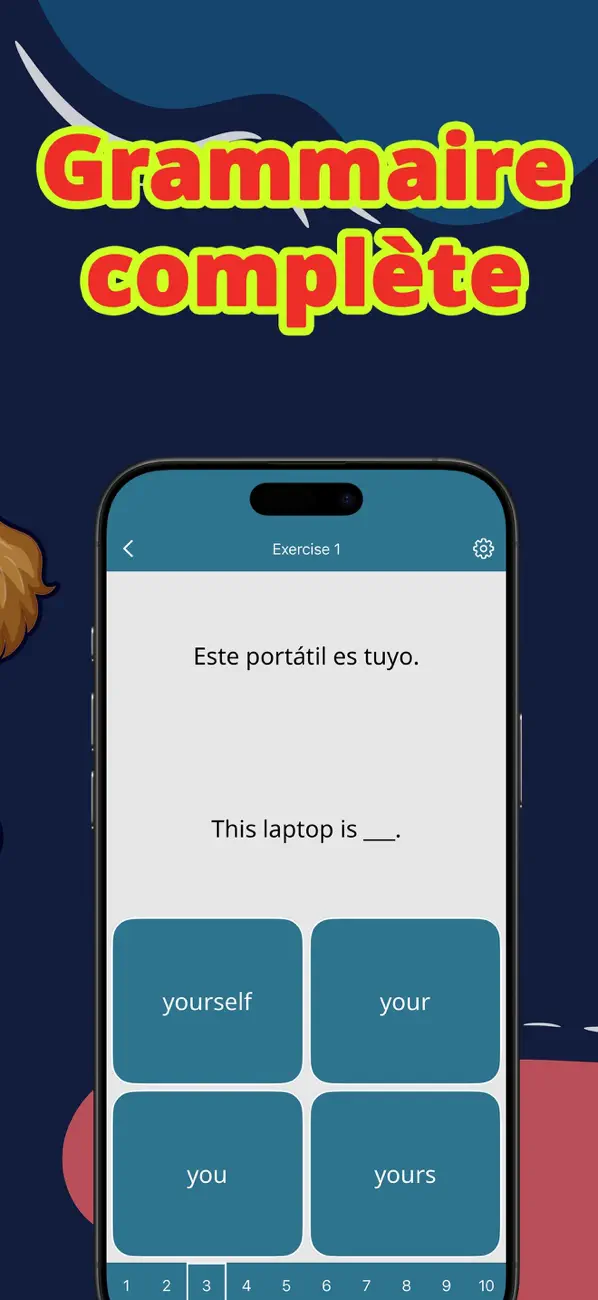 Screenshot #3 pour Exercices d'anglais: Pronoms