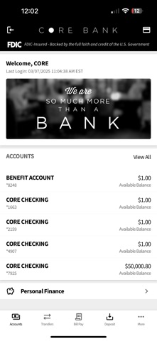 Core Bank Mobile Screenshot 2 of 5