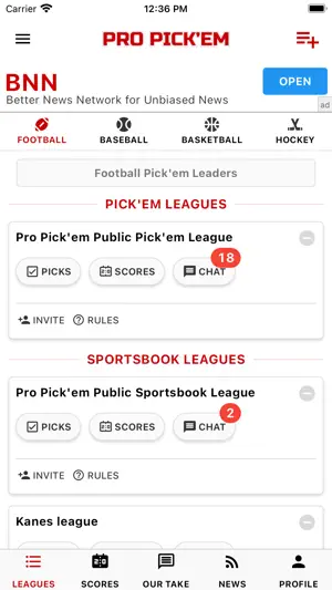 Pro Pick'em screenshot 1